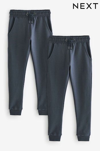 Navy Skinny Fit Joggers 2 Pack (3-16yrs) (N13805) | £20 - £26