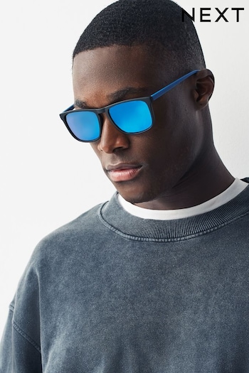 Blue Wayfarer Polarised navigator Sunglasses (N13813) | £16