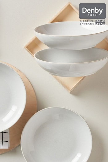 Denby Set of 4 White Elements Pasta Bowls (N13834) | £46