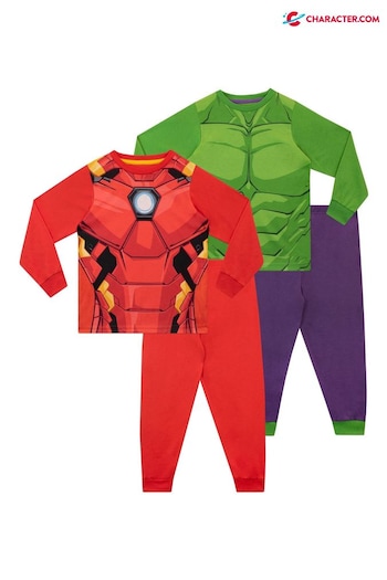 Character Green Avengers Iron Man and Hulk Pyjamas 2 Pack (N13968) | £29