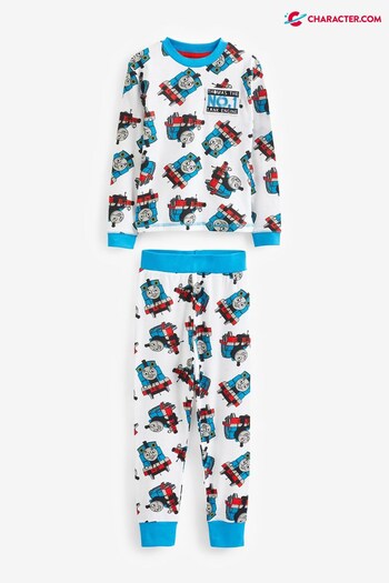 Character White Thomas The Tank Engine Thomas the Tank Snuggle Fit Pyjamas (N13969) | £17