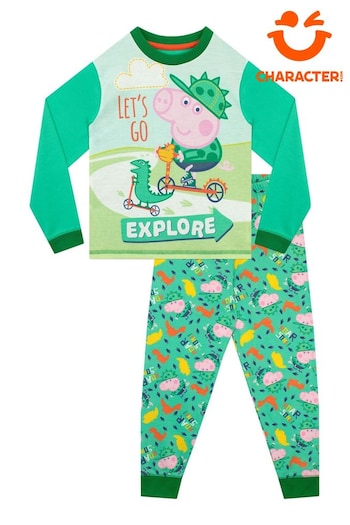 Character Green George Pig Kids George Pig Pyjamas - Snuggle Fit (N13982) | £17