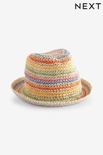 Multi Bright Straw Hat (3mths-16yrs) (N14055) | £9 - £11