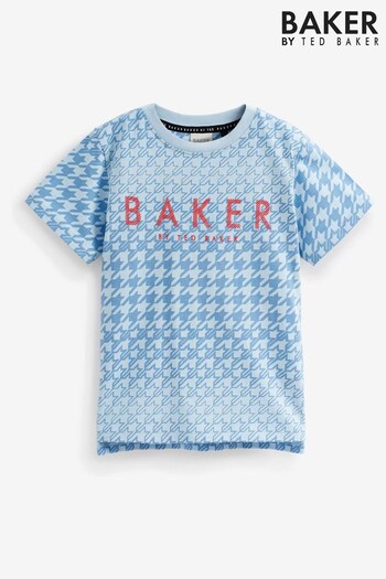 Baker by Ted Baker Blue Geometric Shirt (N14130) | £18 - £22