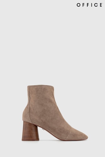Office Brown Suede Sock Ankle Ash Boots (N14161) | £75