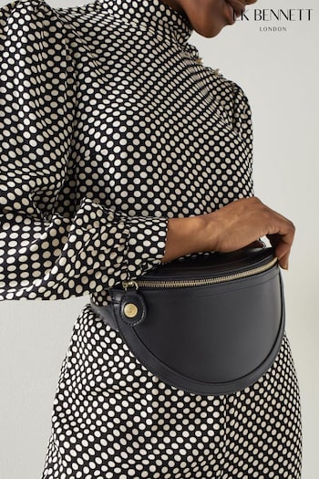 LK Bennett Greta Leather Cross-Body Black Bag (N14204) | £229