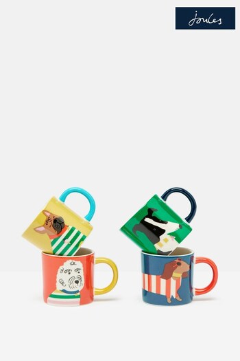 Joules Multi Set of Four Espresso Cups (N14265) | £34