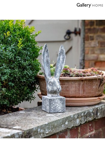 Gallery Home White Harry Hare Large Distressed Sculpture (N14324) | £30