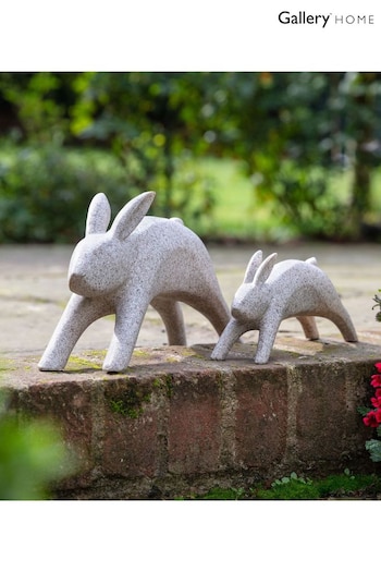 Gallery Home Grey Small Hopperty Hare Sculpture (N14389) | £20
