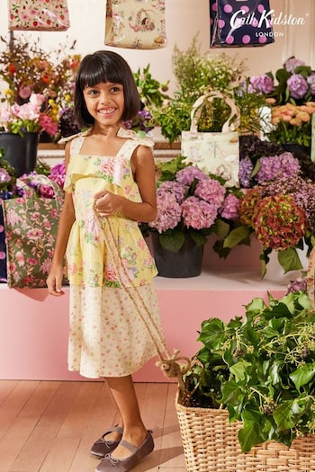 Cath Kidston Yellow Frilly Tiered Dress (N14442) | £50