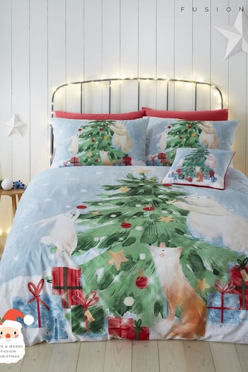 Fusion Green Winter Friends Easy Care Duvet Cover Set (N14495) | £20 - £35