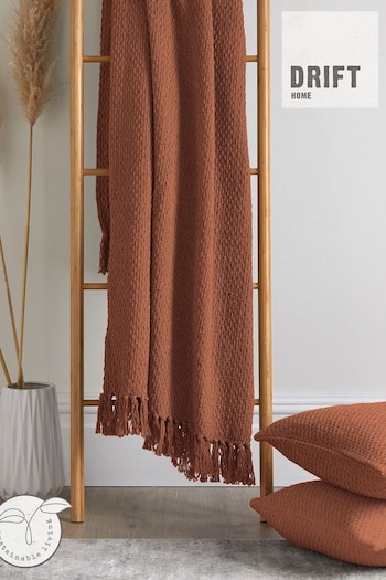 Drift Home Orange Hayden Bedspread (N14508) | £20 - £25