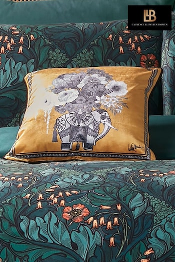 Laurence Llewelyn-Bowen Gold Generou Elephant Velvet Filled Cushion (N14529) | £18
