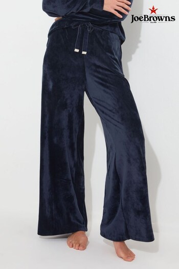 Joe Browns Blue Sloe Joes Velour Trousers (N14576) | £45