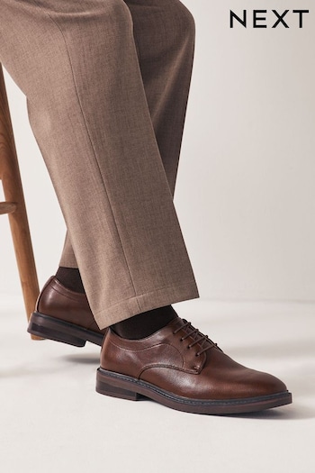Brown Chunky Sole Derby Shoes (N14631) | £38