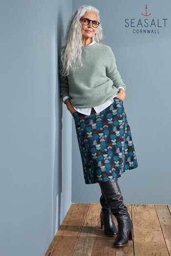 Seasalt Cornwall Blue Forest View Skirt (N14641) | £60