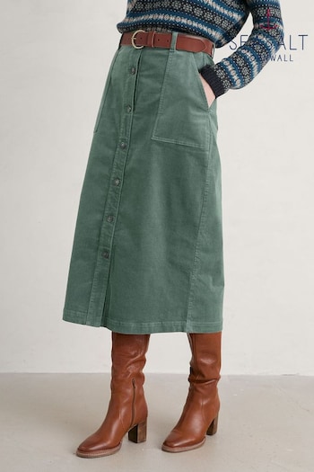 Seasalt Cornwall Green Duality Skirt (N14699) | £68