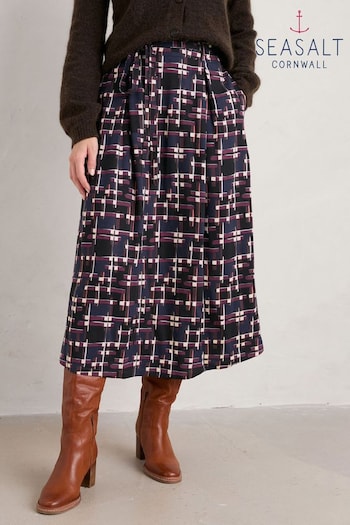 Seasalt Black Allantide Midi Skirt (N14708) | £66