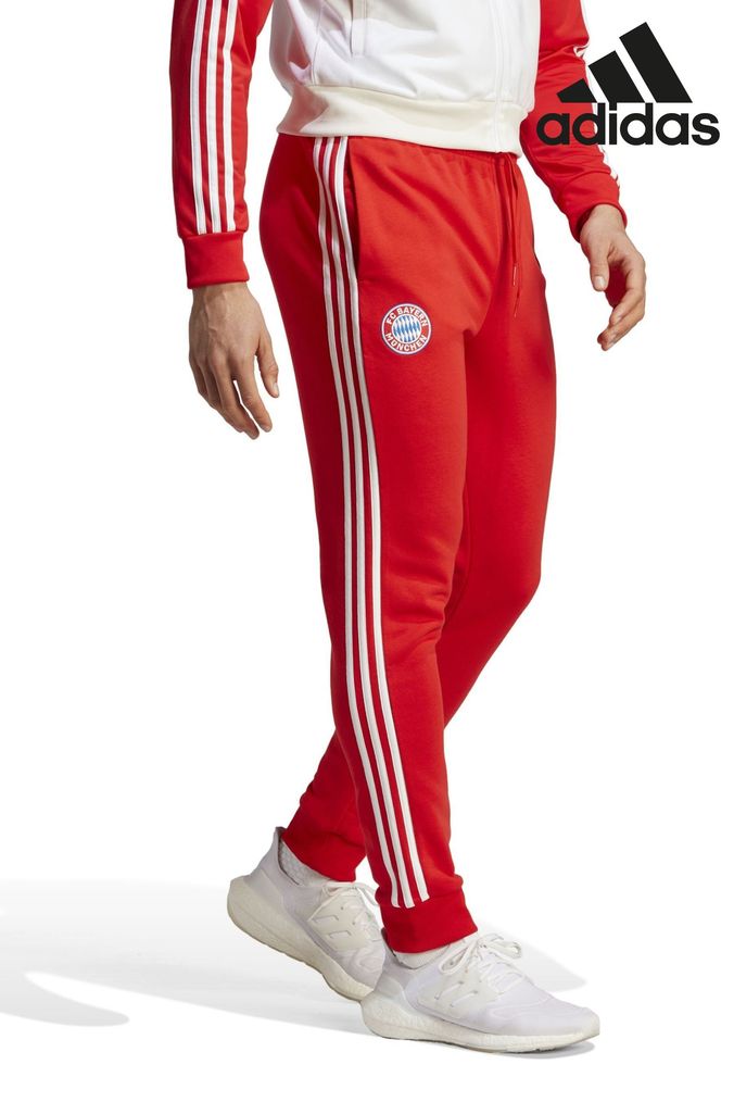 Red sales adida joggers