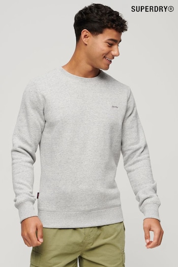 Superdry Grey Essential Logo Crew Sweatshirt (N15528) | £50