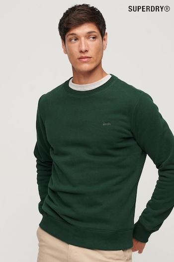 Superdry Green Essential Logo Crew Sweatshirt (N15573) | £50