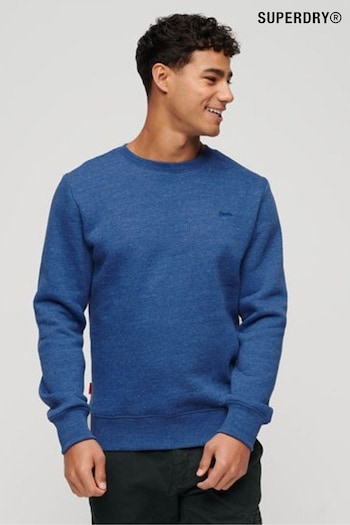 Superdry Blue gray Essential Logo Crew Sweatshirt (N15597) | £50