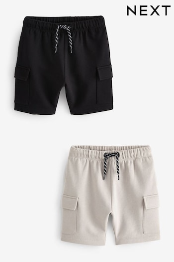 Black Utility Shorts 2 Pack (3mths-7yrs) (N15629) | £12 - £16