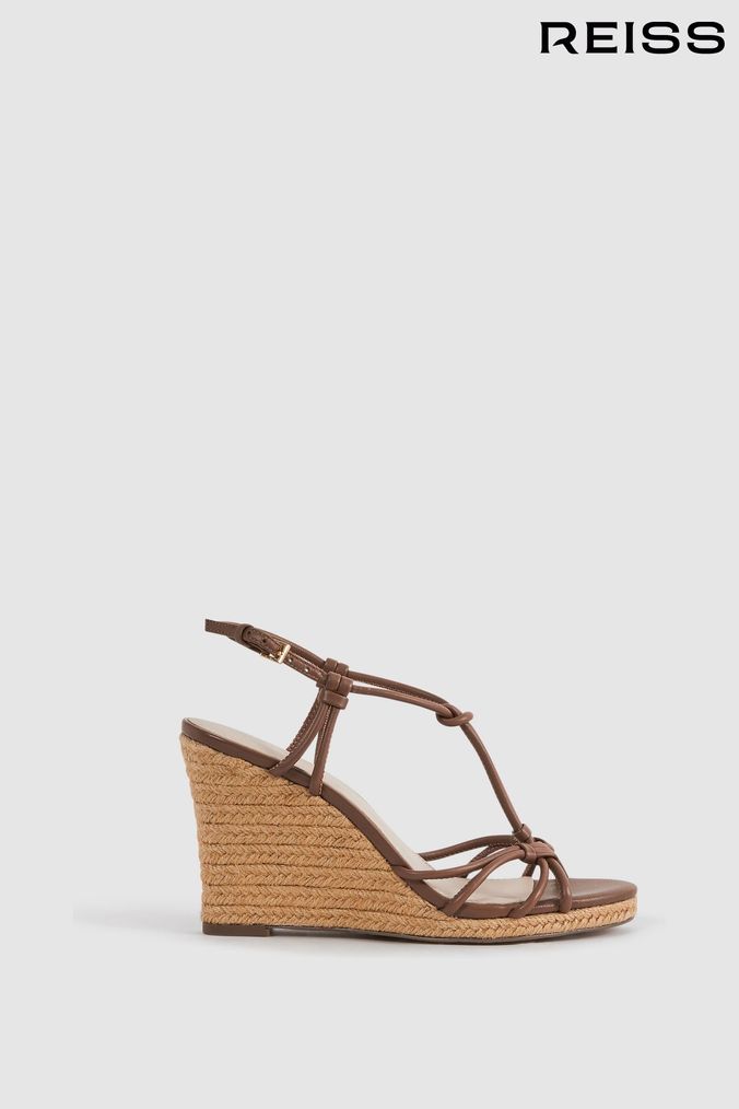 Tan wedge online shoes uk