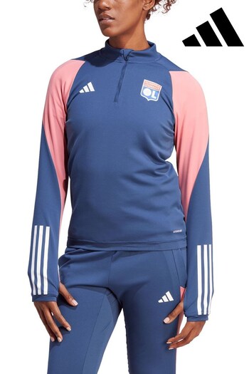 adidas Blue Olympique Lyon Training Top thes (N15840) | £65