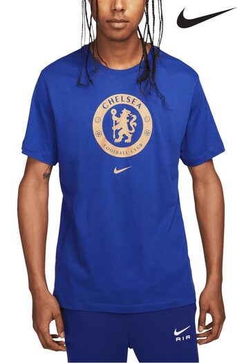 nike shaping Light Blue Chelsea Crest T-Shirt (N15857) | £28