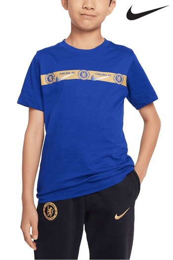 Nike Blue Chelsea Repeat T-Shirt (N15902) | £25