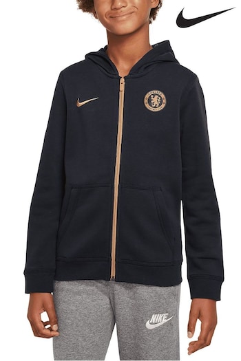 Nike Jordan Blue Chelsea Club Full Zip Hoodie Kids (N15904) | £50