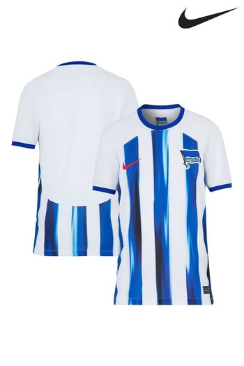 Nike Turbo White Hertha Berlin Home Stadium Shirt (N15911) | £60