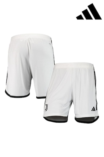 adidas White Juventus Away Shorts 2023-24 (N15932) | £38
