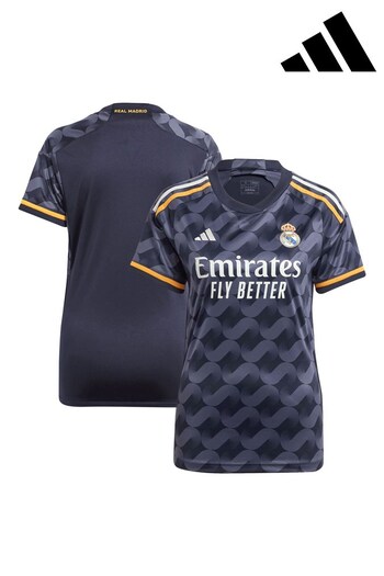 adidas Blue Real Madrid Away Shirt 2023-24 Womens (N15958) | £80
