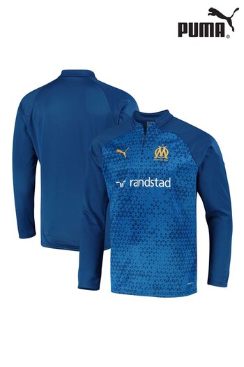 Puma Royal Blue Olympique De Marseille Training Fleece (N15985) | £70