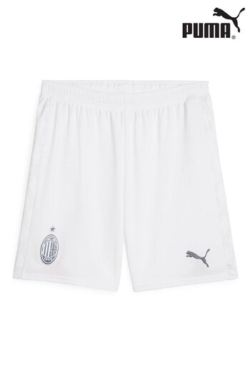 Puma White AC Milan Away Shorts 2023-24 (N16005) | £35
