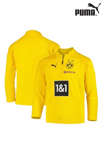 Puma Yellow Borussia Dortmund Training 1/4 Zip Top (N16006) | £45