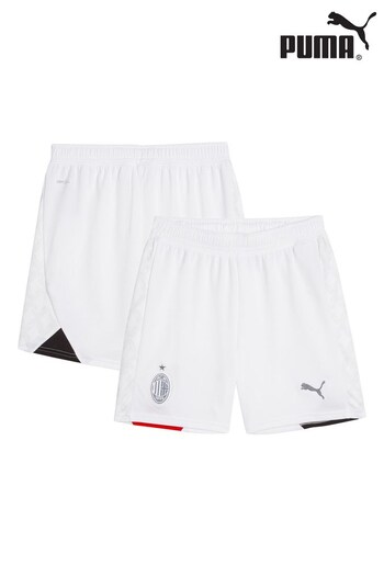 Puma White AC Milan Away Shorts 2023-24 (N16014) | £25