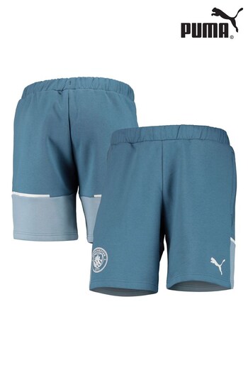 Puma Gum Blue Manchester City Casuals Shorts (N16036) | £45
