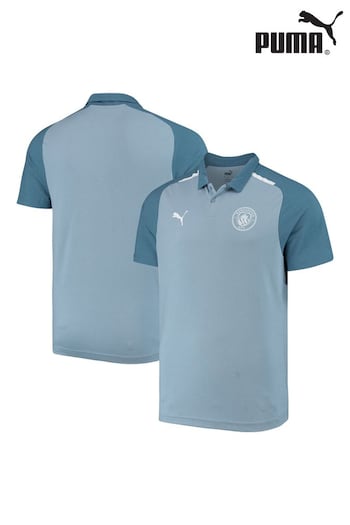Puma Blue Manchester City Casuals Polo Shirt (N16037) | £42