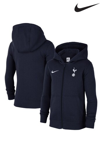 Nike Blue Tottenham Hotspur Zip Thru Hoodie (N16092) | £50