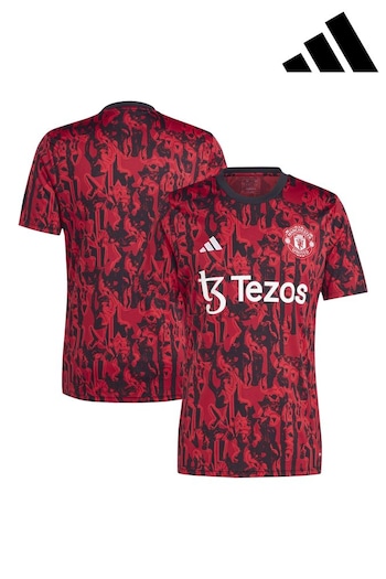 adidas Red Manchester United Pre Match Top (N16153) | £60