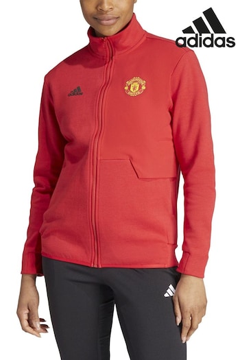adidas Red Manchester United Anthem Jacket (N16178) | £90