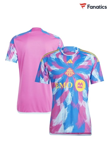 Threadboys Cotton Long Sleeve Pink/Blue Football Shirt (N16182) | £80