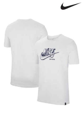 Nike White Tottenham Hotspur Futura T-Shirt (N16204) | £33
