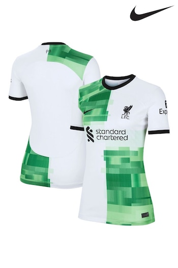 Nike White Liverpool Away Stadium Shirt - 2023-24 Womens (N16214) | £80