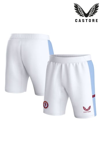 Castore Aston Villa Home Pro White Shorts 2023-24 (N16216) | £55