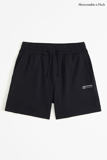 Abercrombie & Fitch Elasticated Waist Active Sport Black Shorts (N16387) | £35