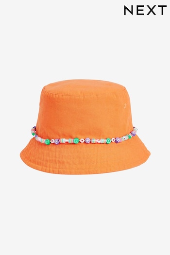 Orange Beaded Bucket Hat (3-16yrs) (N16420) | £9.50 - £12.50